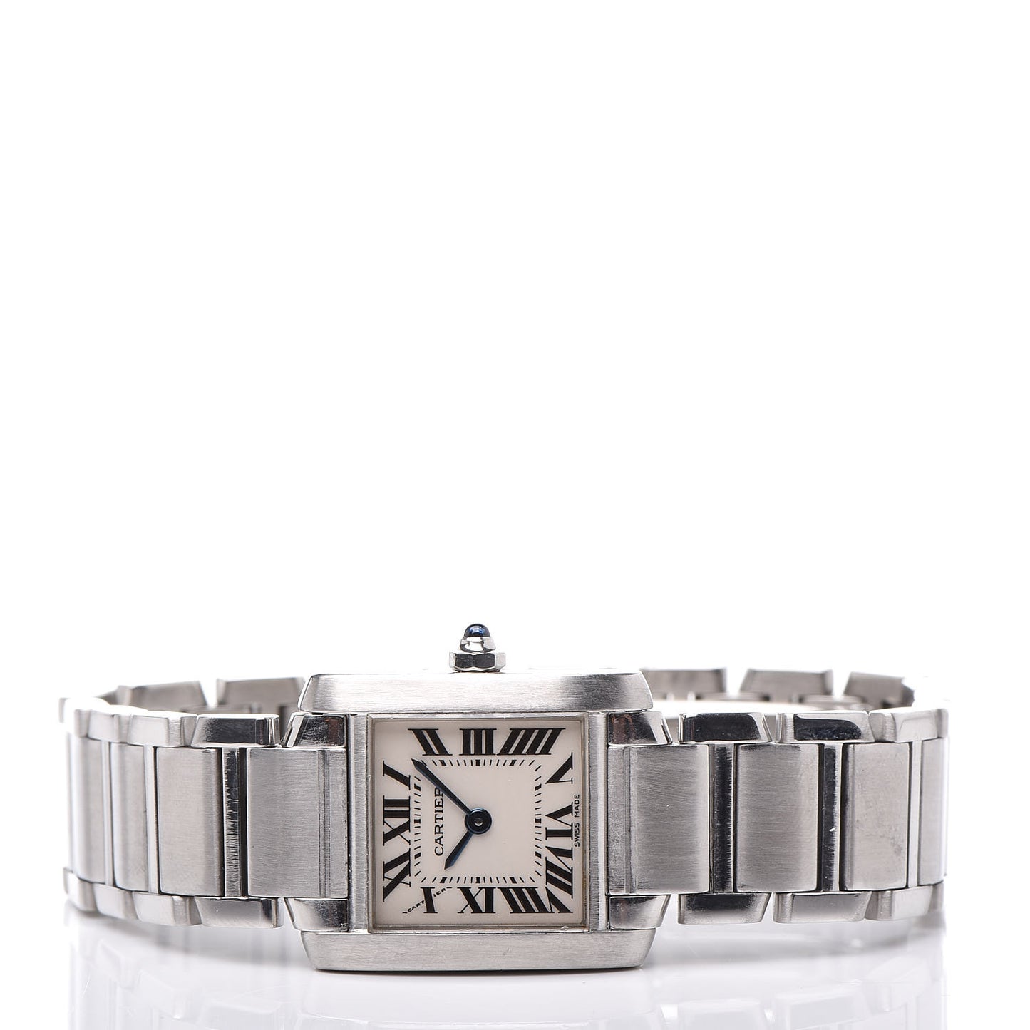 Stainless Steel 20mm Tank Francaise Quartz Watch