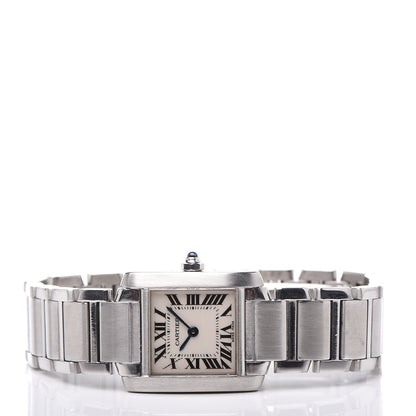 Cartier Stainless Steel 20mm Tank Francaise Quartz Watch 3 of 7