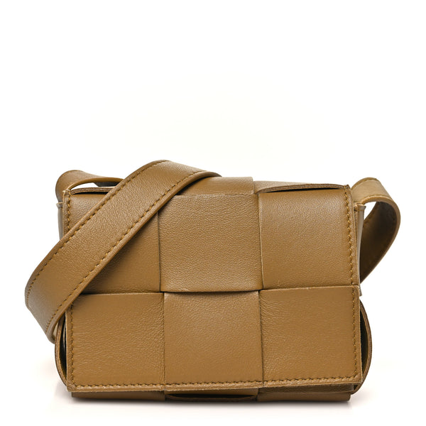 Bottega Veneta Lambskin Maxi Intrecciato Extra Mini Cassette