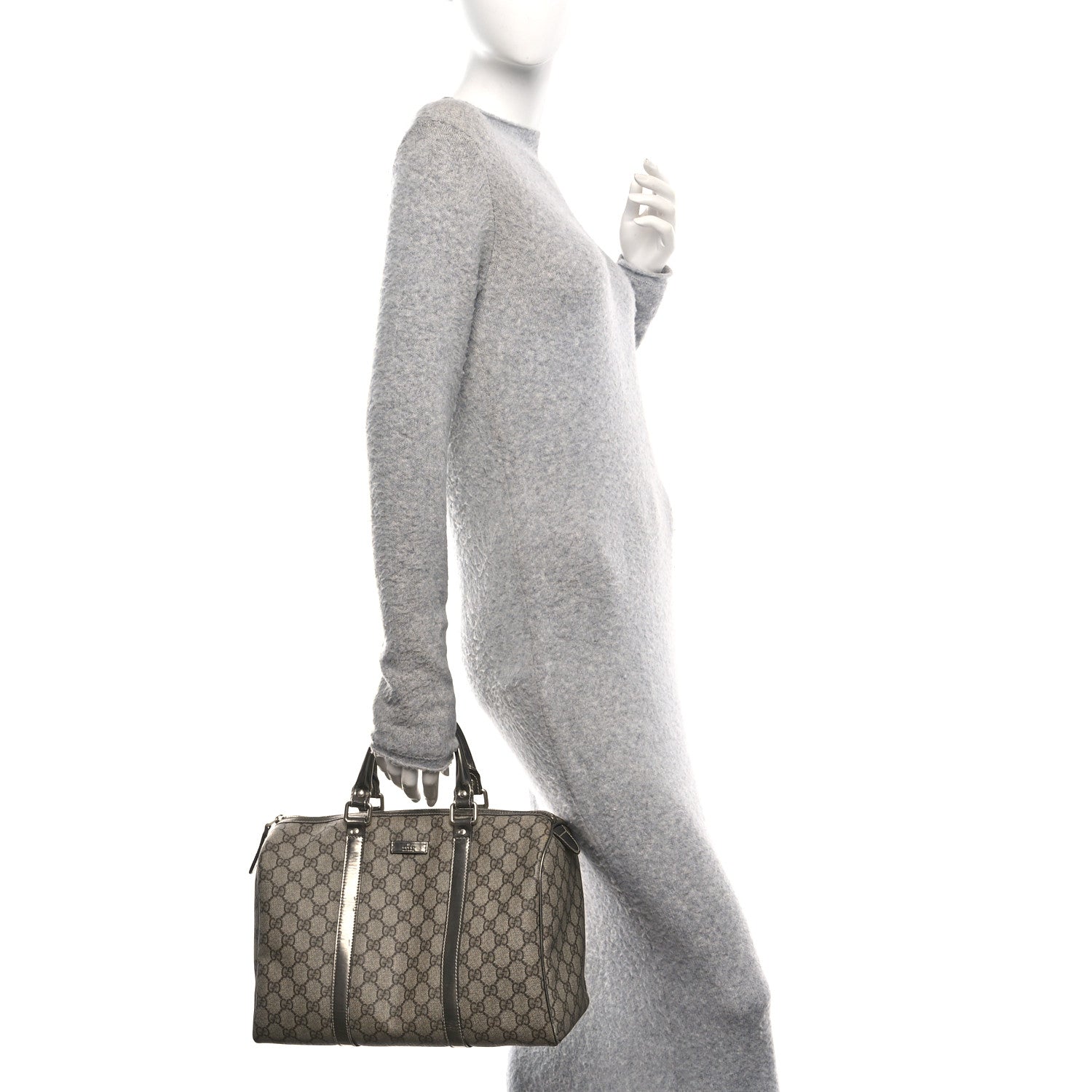 Gucci GG Plus Monogram Medium Joy Boston Pewter 2 of 10
