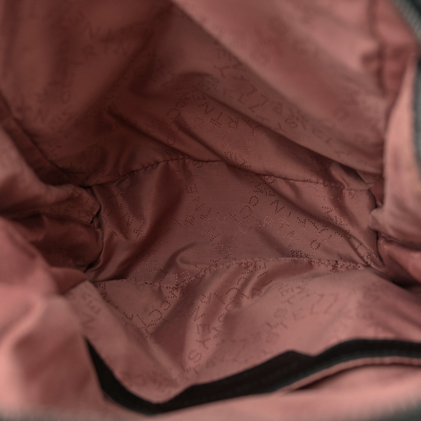 Shaggy Deer Quilted Mini Falabella Backpack Black