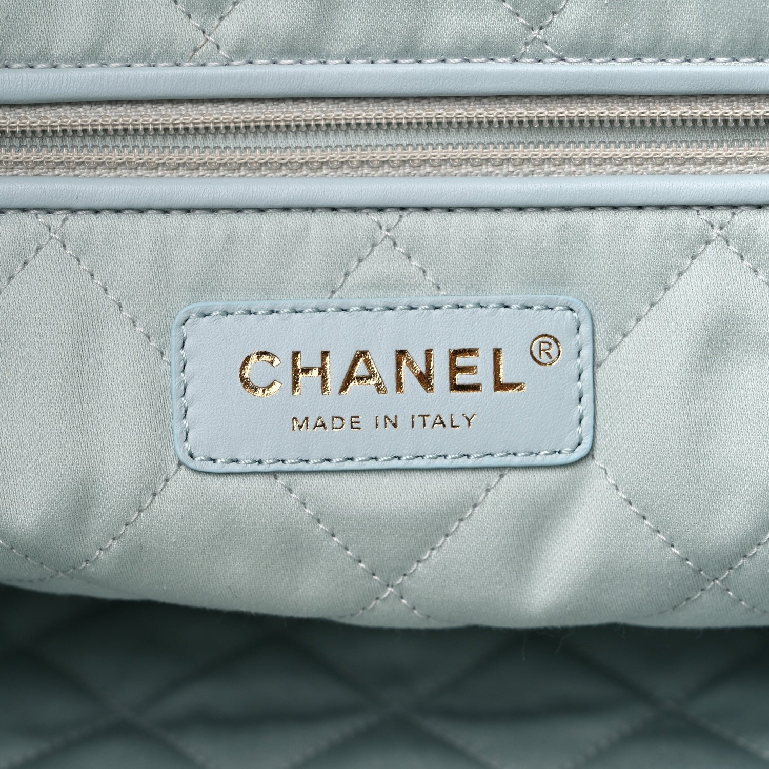 Chanel Iridescent Calfskin Quilted Chanel 22 Blue Green 7 of 10