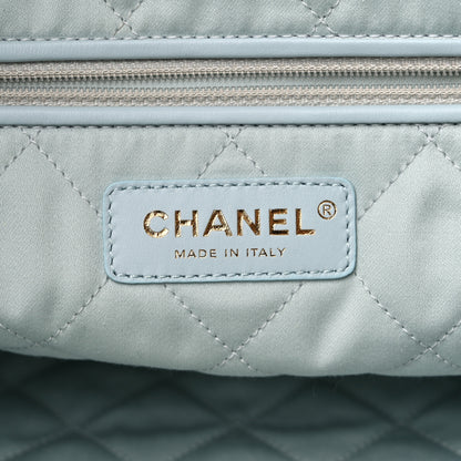 Chanel Iridescent Calfskin Quilted Chanel 22 Blue Green 7 of 10