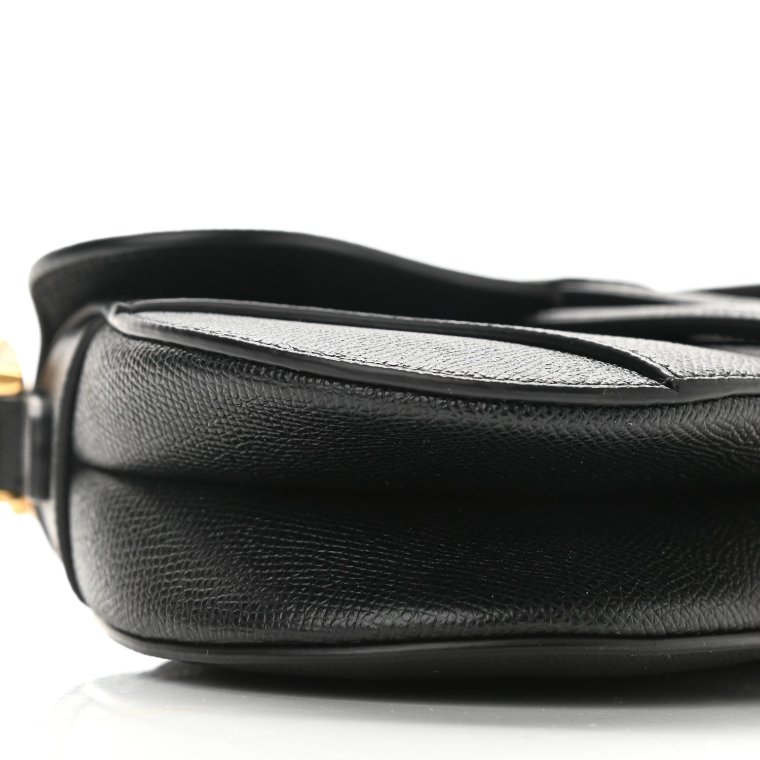 Christian Dior Grained Calfskin Mini Saddle Bag Black 8 of 9
