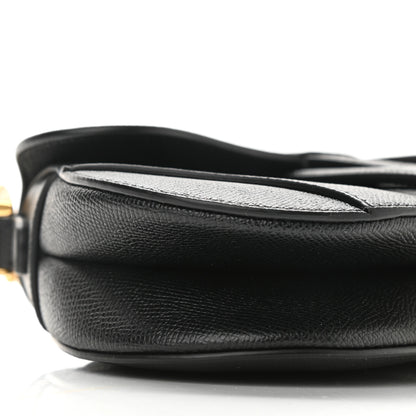Christian Dior Grained Calfskin Mini Saddle Bag Black 8 of 9