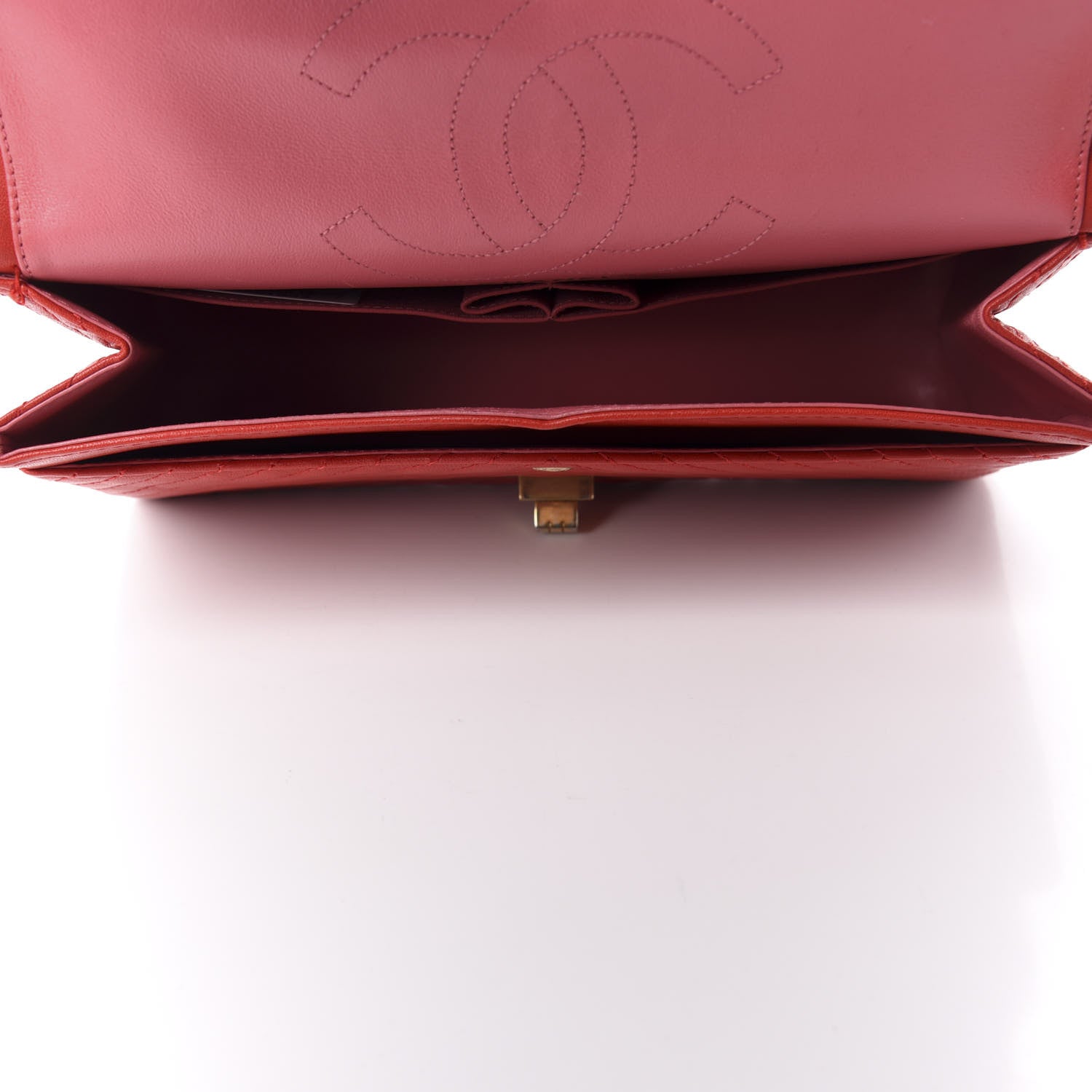 Chanel Sheepskin Chevron Quilted 2.55 Reissue 226 Flap Red 5 of 14
