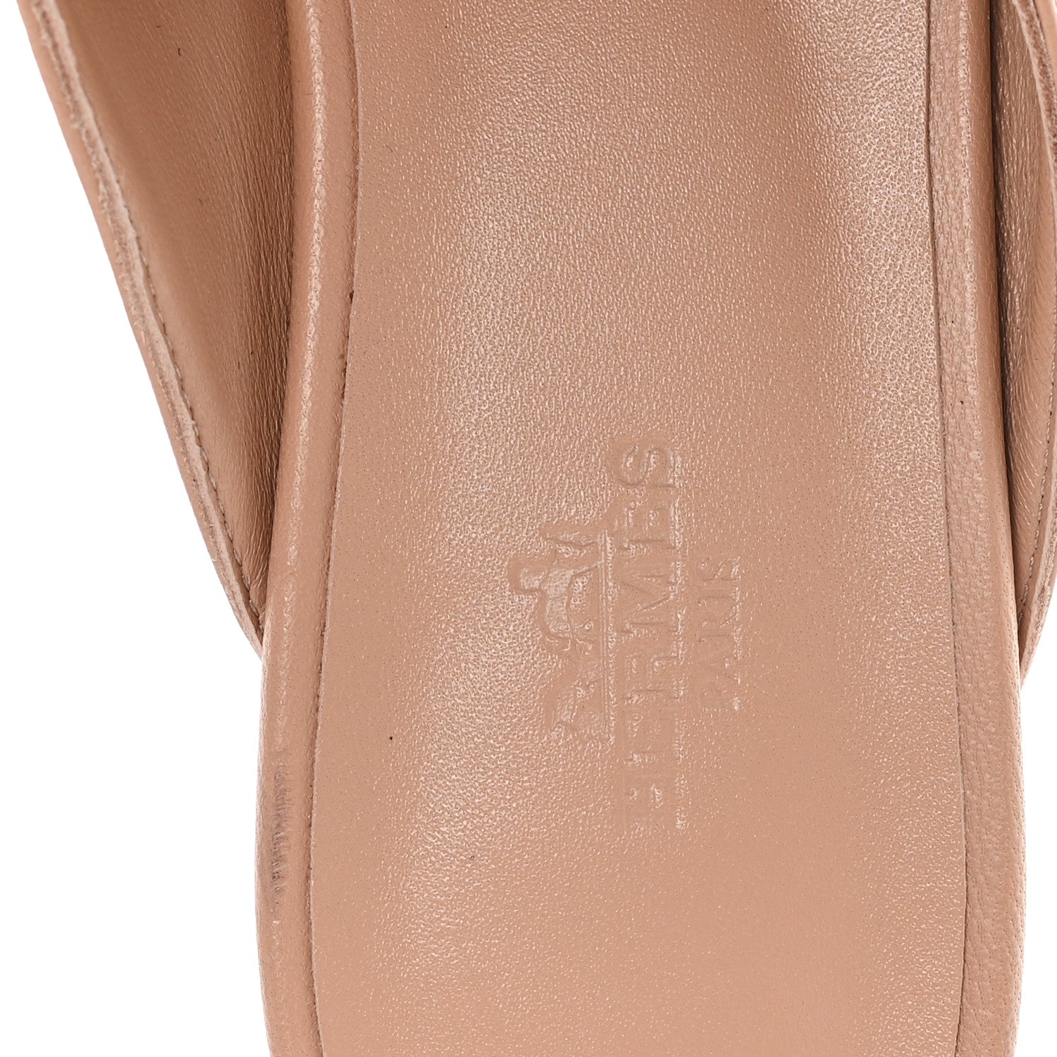 Hermes Goatskin Oz Mules 40 Rose Aube 8 of 9