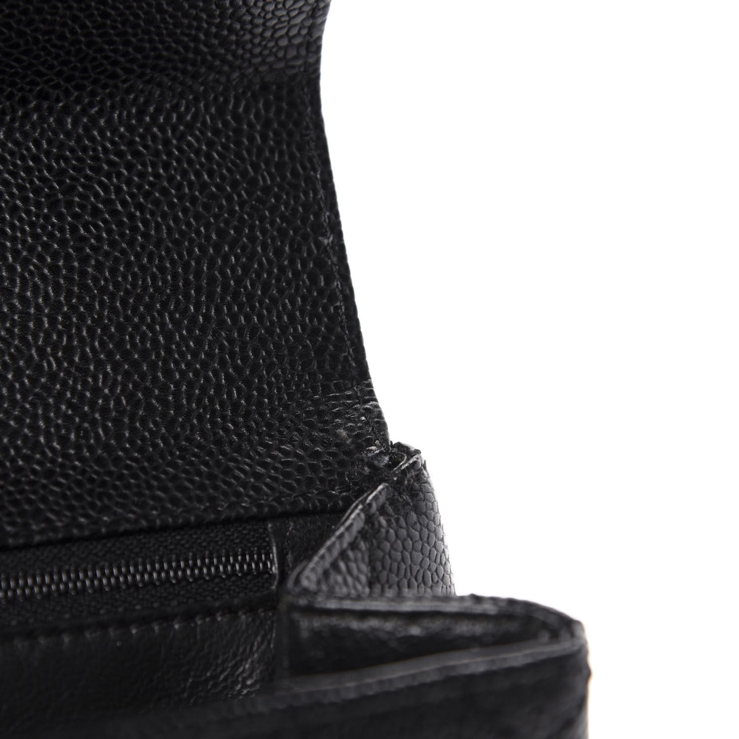 Caviar Quilted Jumbo Kelly Flap Black