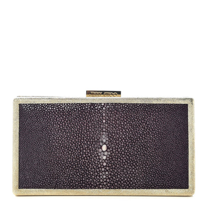 Jimmy Choo Stingray Box Clutch Aubergine 1 of 8
