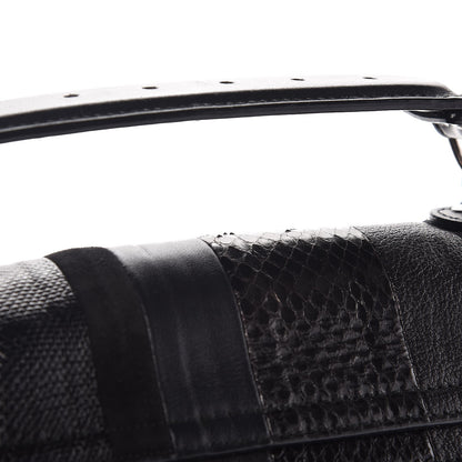 Proenza Schouler Lambskin Karung Ayers Medium Paneled PS1 Satchel Black 9 of 9