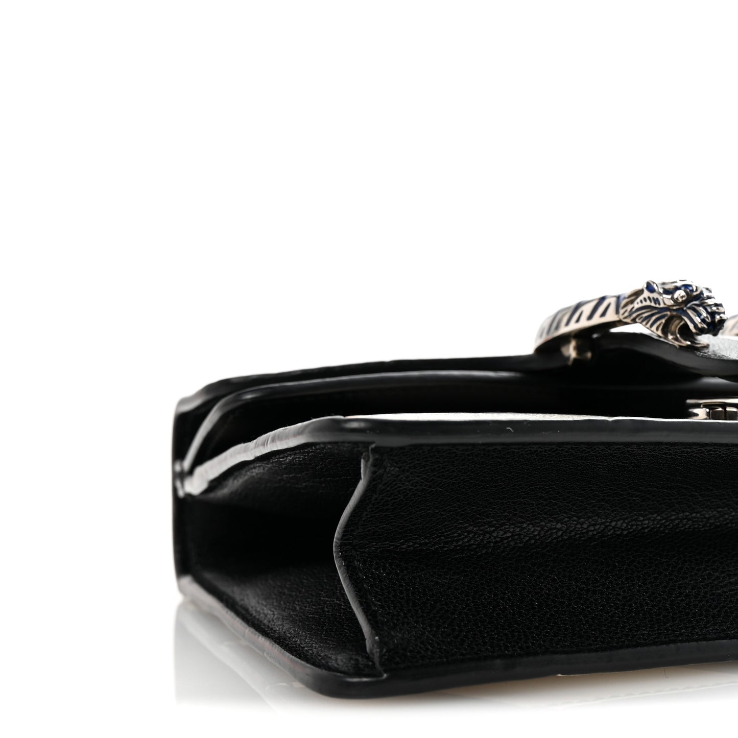 Calfskin Geometric Print Mini Dionysus Shoulder Bag Black White