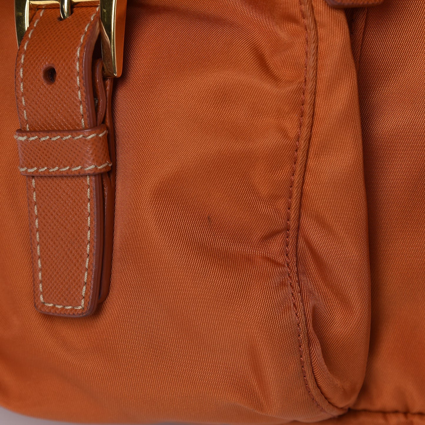 Tessuto Nylon Saffiano Vela Backpack Papaya