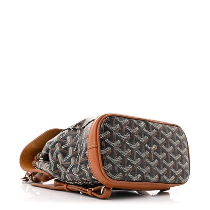 Goyard Goyardine Calfskin Mini Alpin Backpack Black Gold 4 of 13