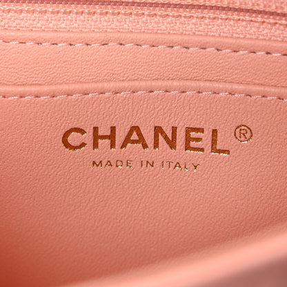 Chanel Lambskin Quilted Mini Rectangular Flap Light Pink 6 of 10