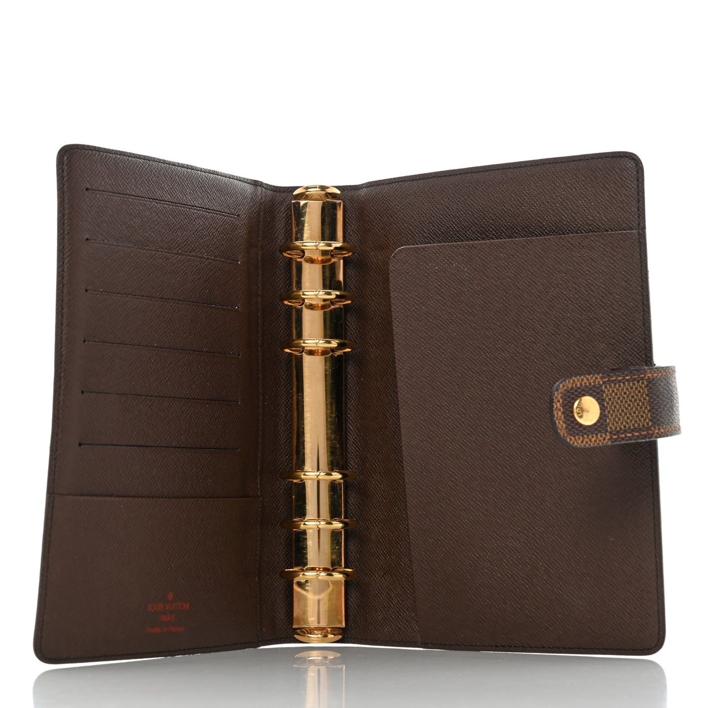 Damier Ebene Medium Ring Agenda Cover