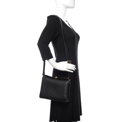 Balenciaga Shiny Grained Goatskin S Flap Bag Black 2 of 10