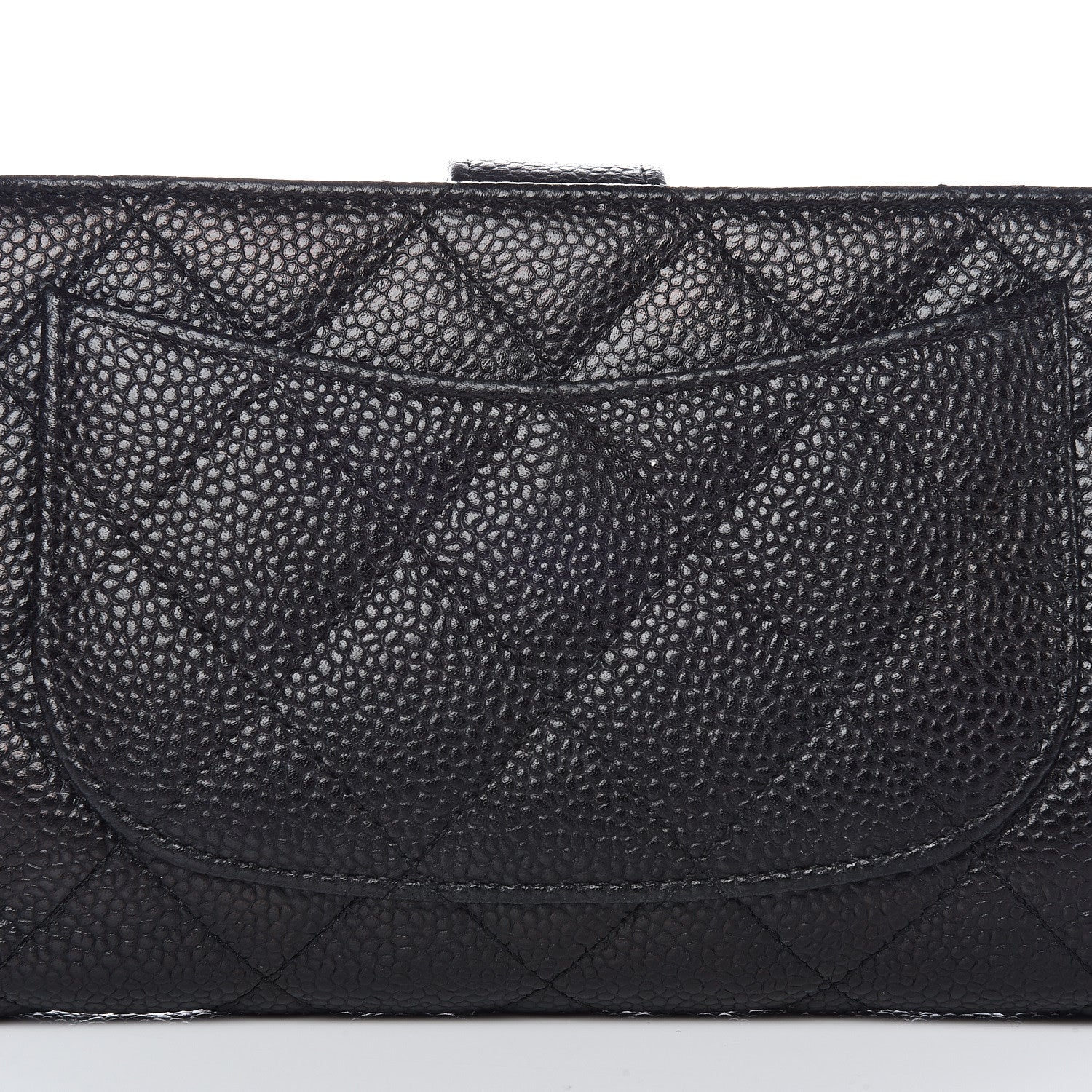 Chanel Caviar Quilted Zipped Pocket Wallet Black 12 of 19