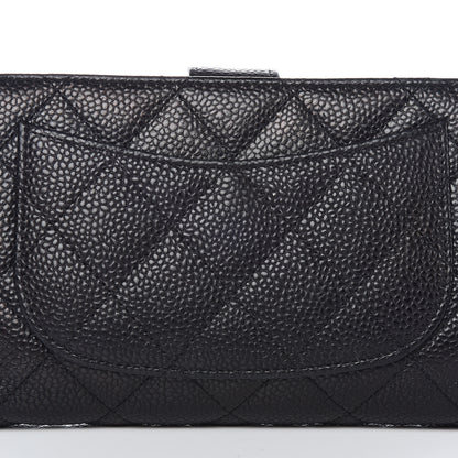 Chanel Caviar Quilted Zipped Pocket Wallet Black 12 of 19