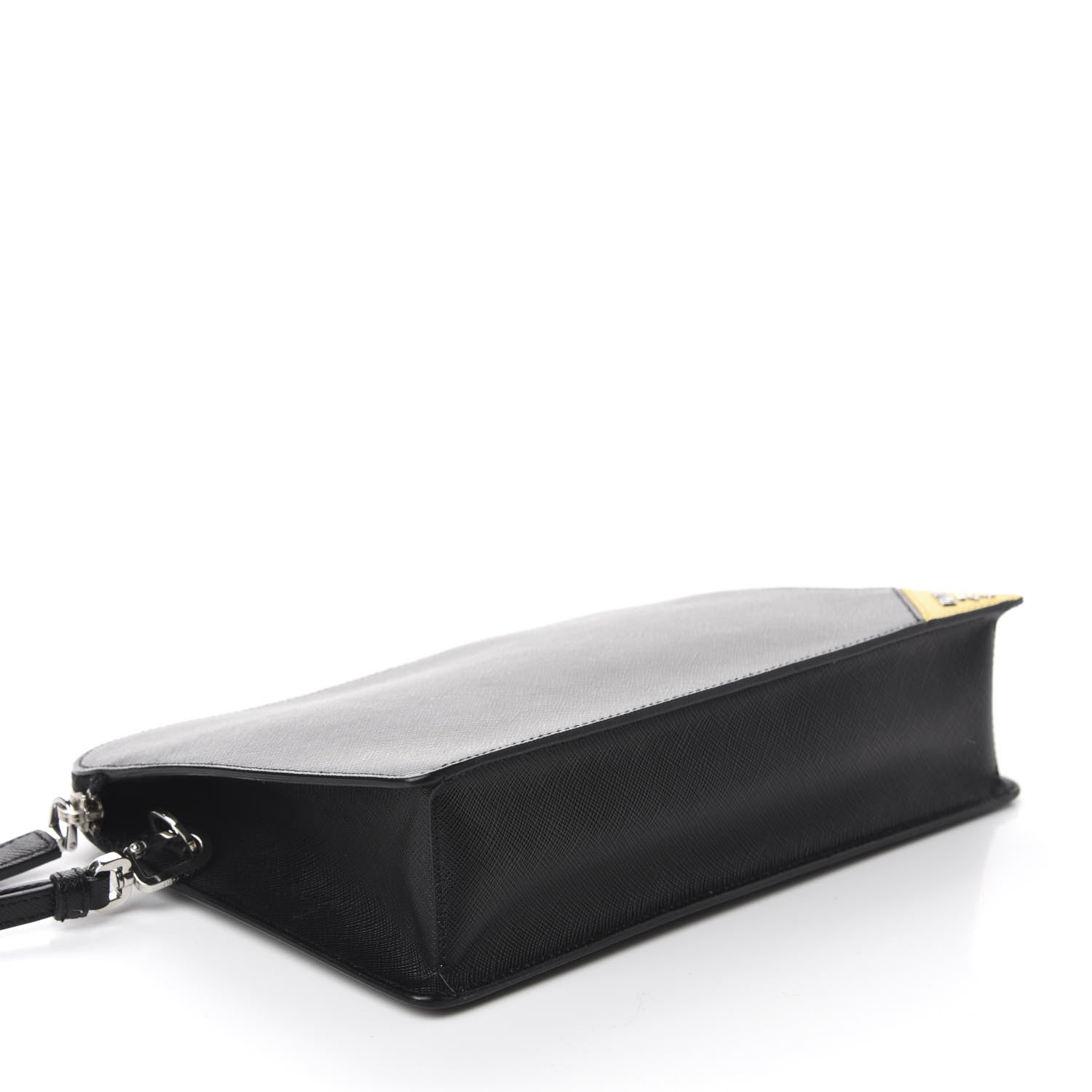 Prada Saffiano Travel Wristlet Clutch Black 4 of 11