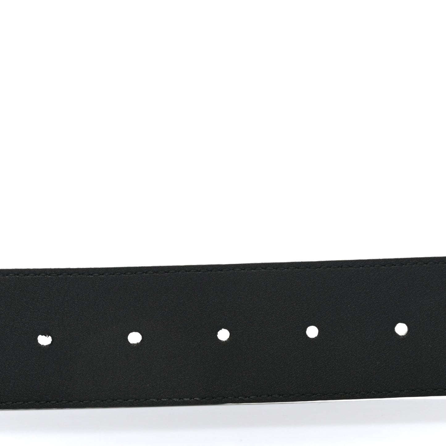 GG Supreme Monogram Selleria Calfskin Interlocking G 40mm Belt 95 38 Black Grey
