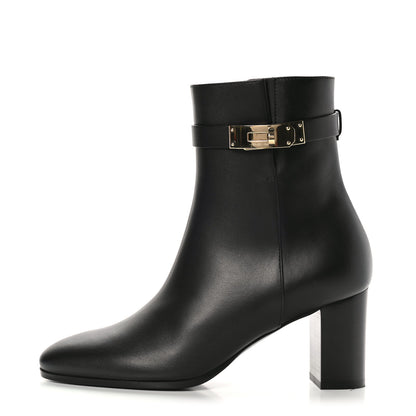 Hermes Calfskin Saint Germain Ankle Boots 37 Black 1 of 9