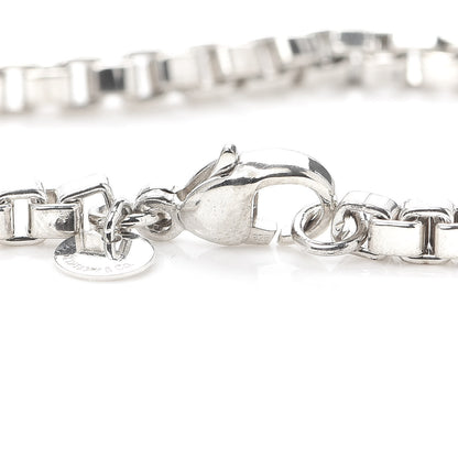 Tiffany Sterling Silver 4mm Venetian Link Bracelet 4 of 7