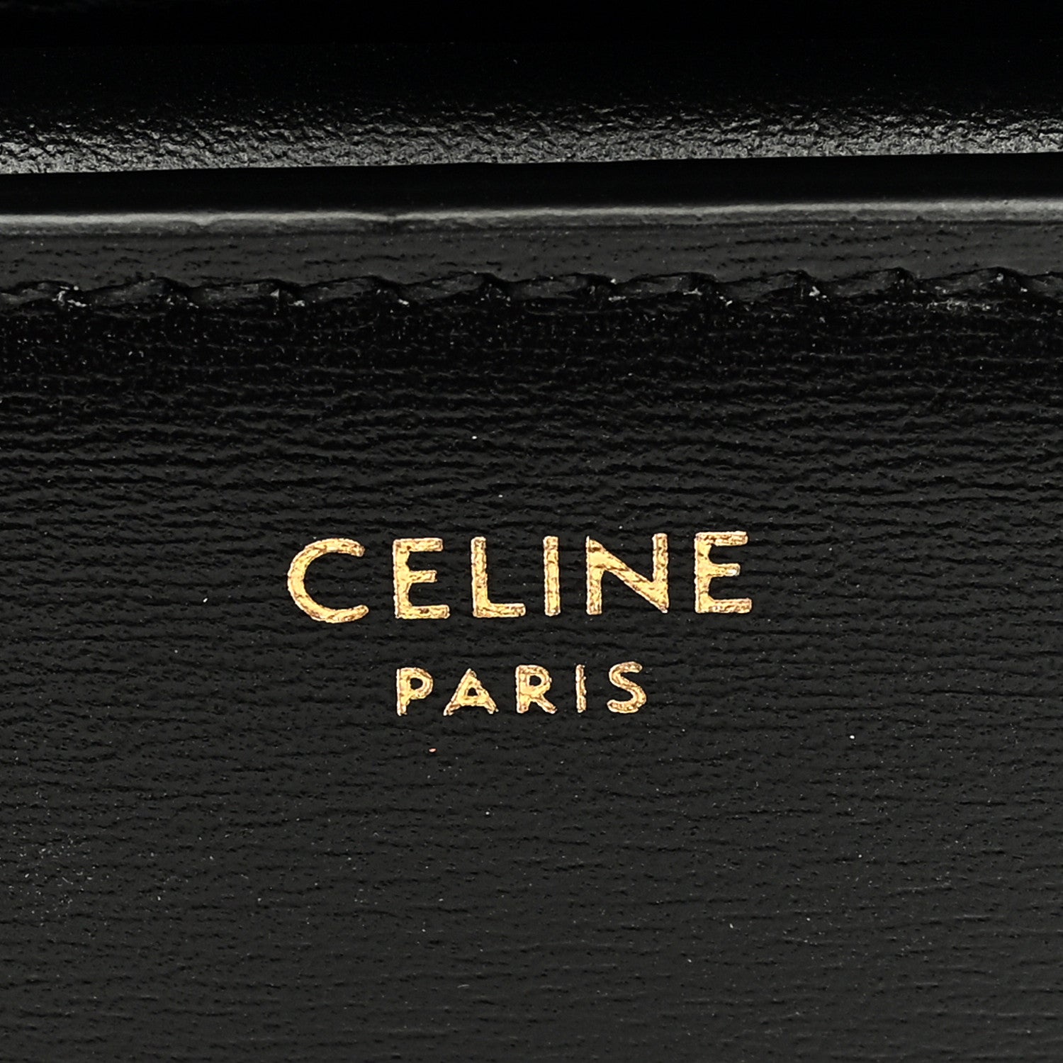 Celine Shiny Calfskin Small Triomphe Wallet Black 6 of 7
