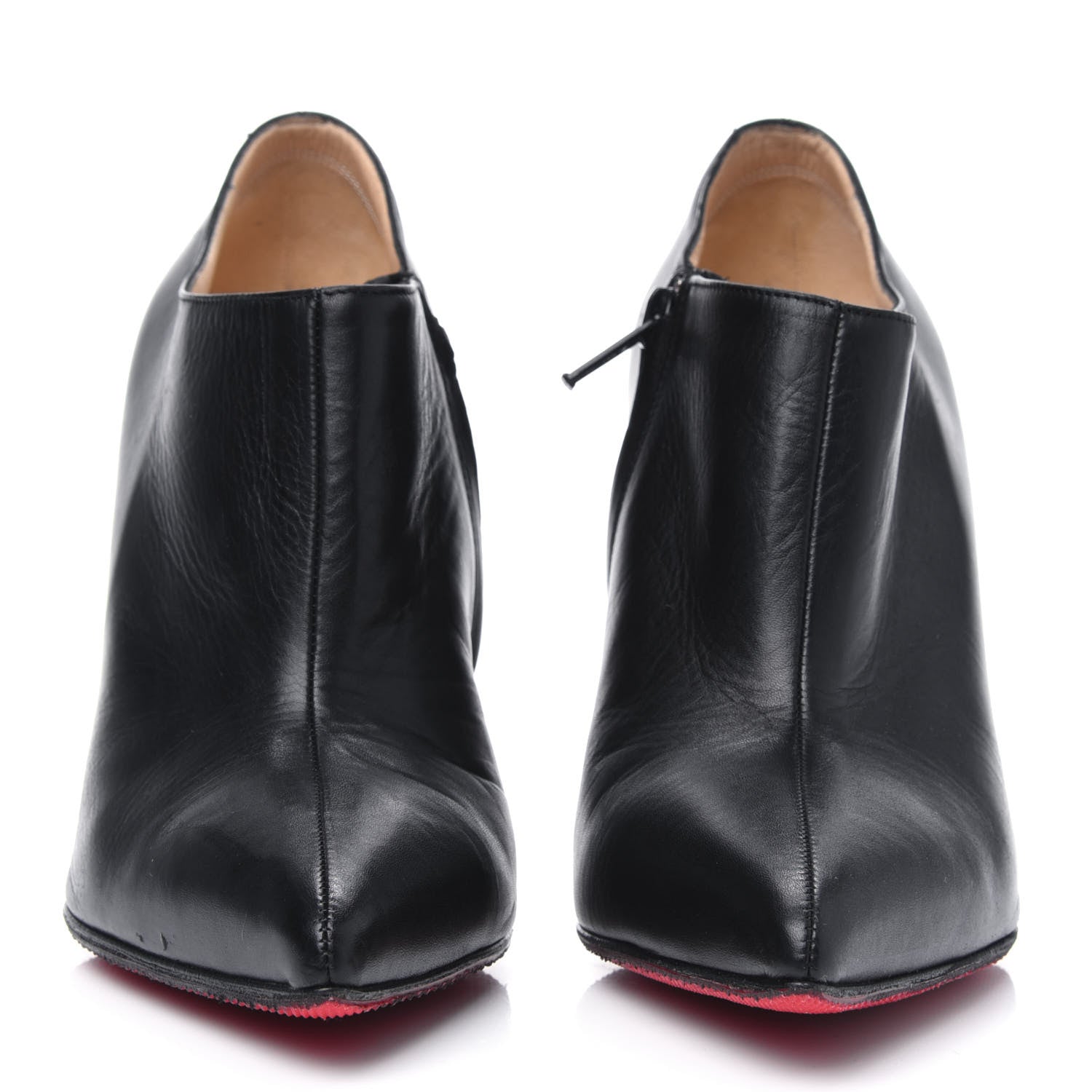 Christian Louboutin Calfskin Dahlia 100 Ankle Boots 36.5 Black 2 of 12