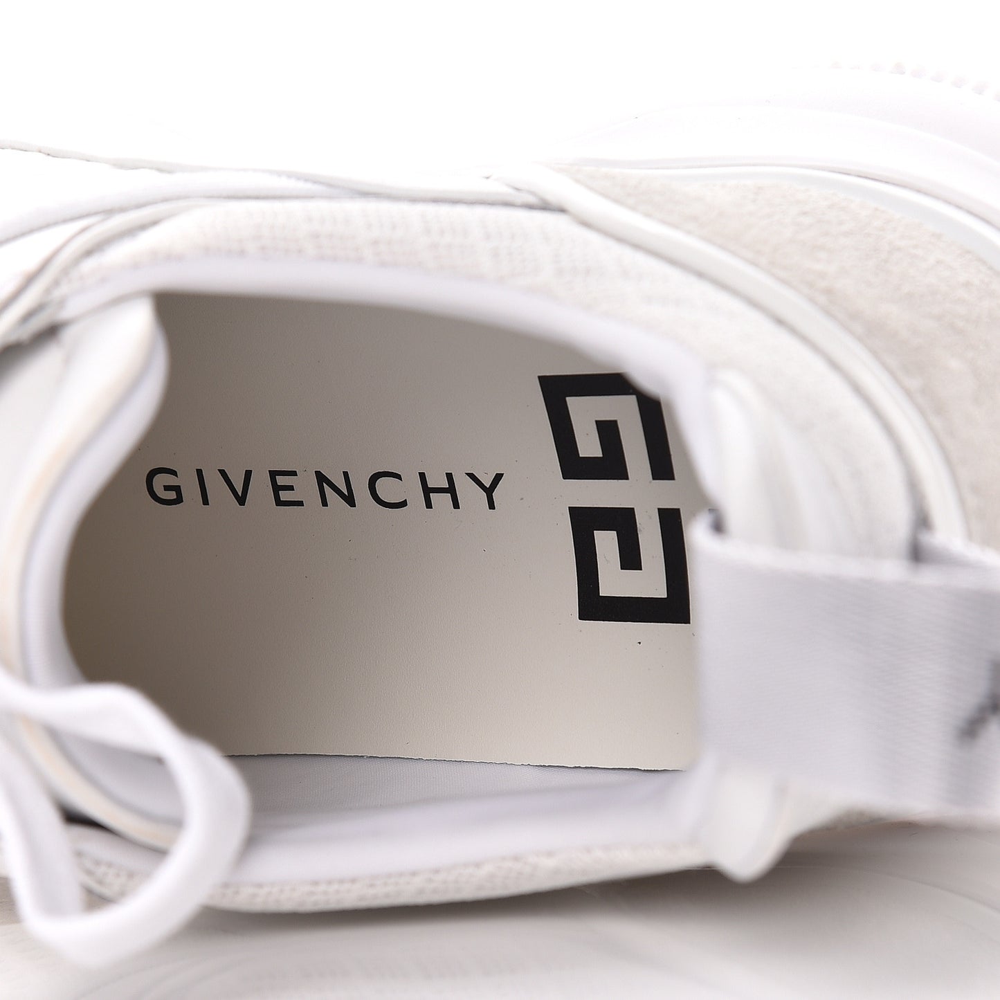 Calfskin Neoprene Jaw Low Sneakers 38 White