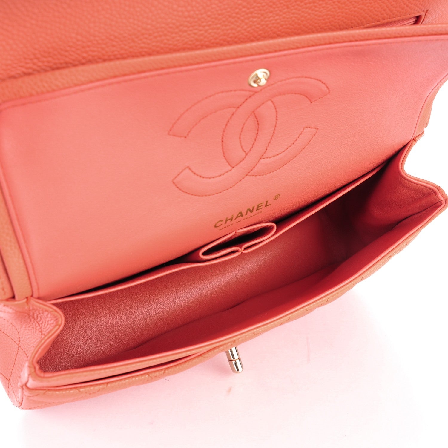 Chanel Caviar Quilted Medium Double Flap Pink 5 of 8