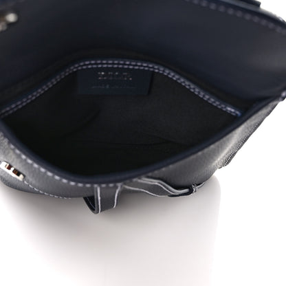Christian Dior X KAWS Grained Calfskin Saddle Pouch Blue Multicolor 5 of 9