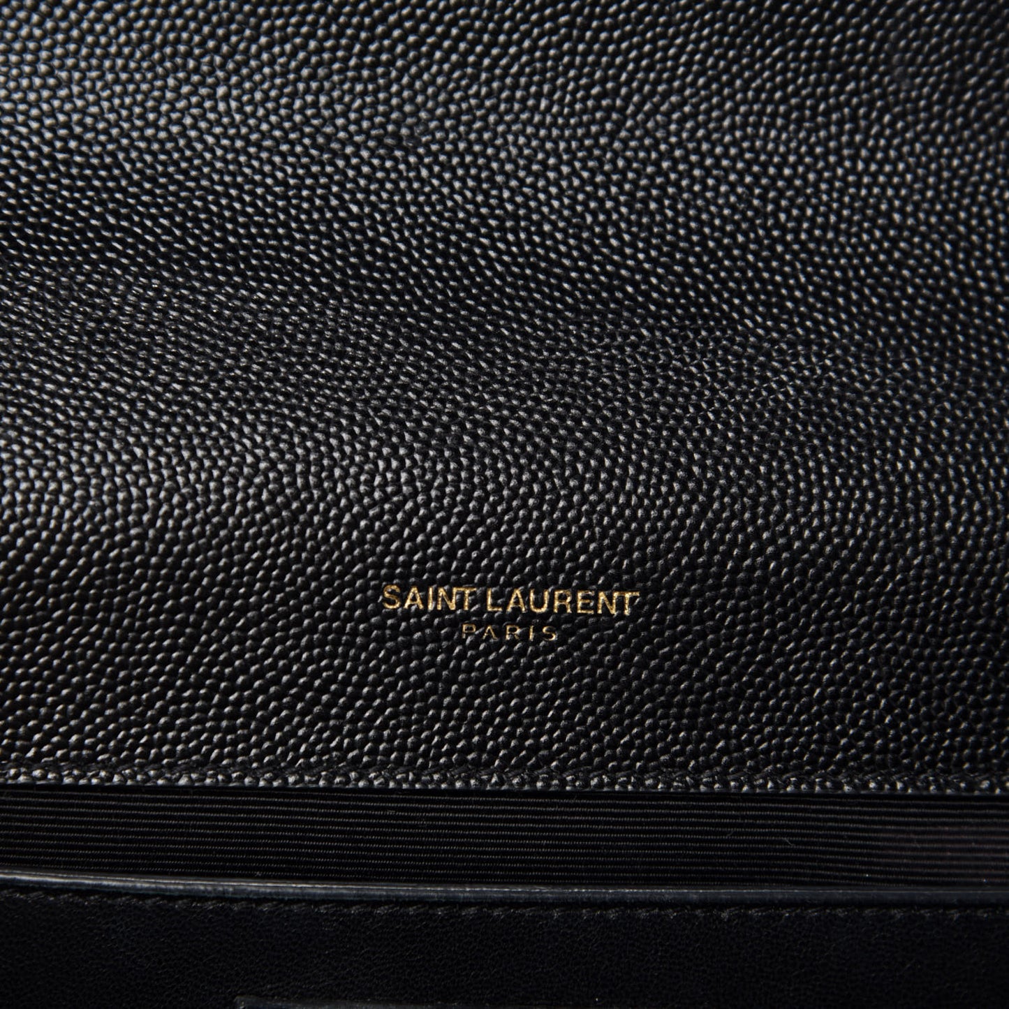 Grain De Poudre Medium Classic Monogram Kate Satchel Black