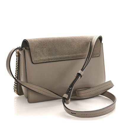 Chloe Suede Calfskin Small Faye Shoulder Bag Motty Grey 3 of 10