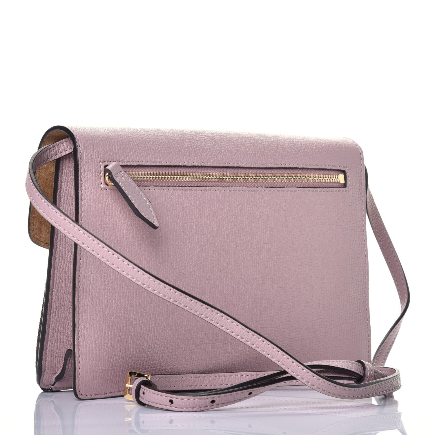 Burberry Derby Calfskin House Check Small Macken Crossbody Bag Pale Orchid 3 of 8