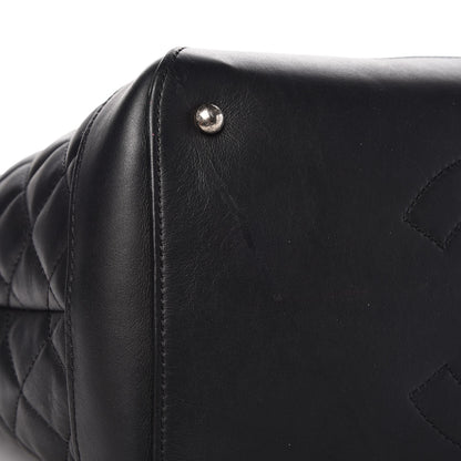 Chanel Calfskin Quilted Large Easy Shopping Tote Black 8 of 11