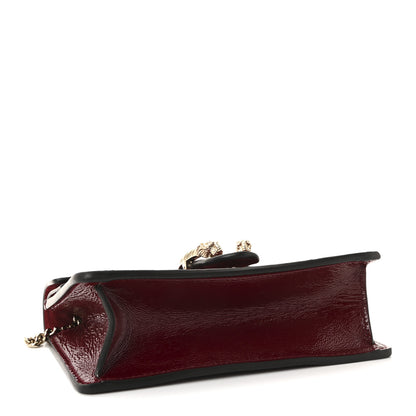 Gucci Crinkled Patent Mini Dionysus Shoulder Bag Rosso Ancora Red 4 of 9
