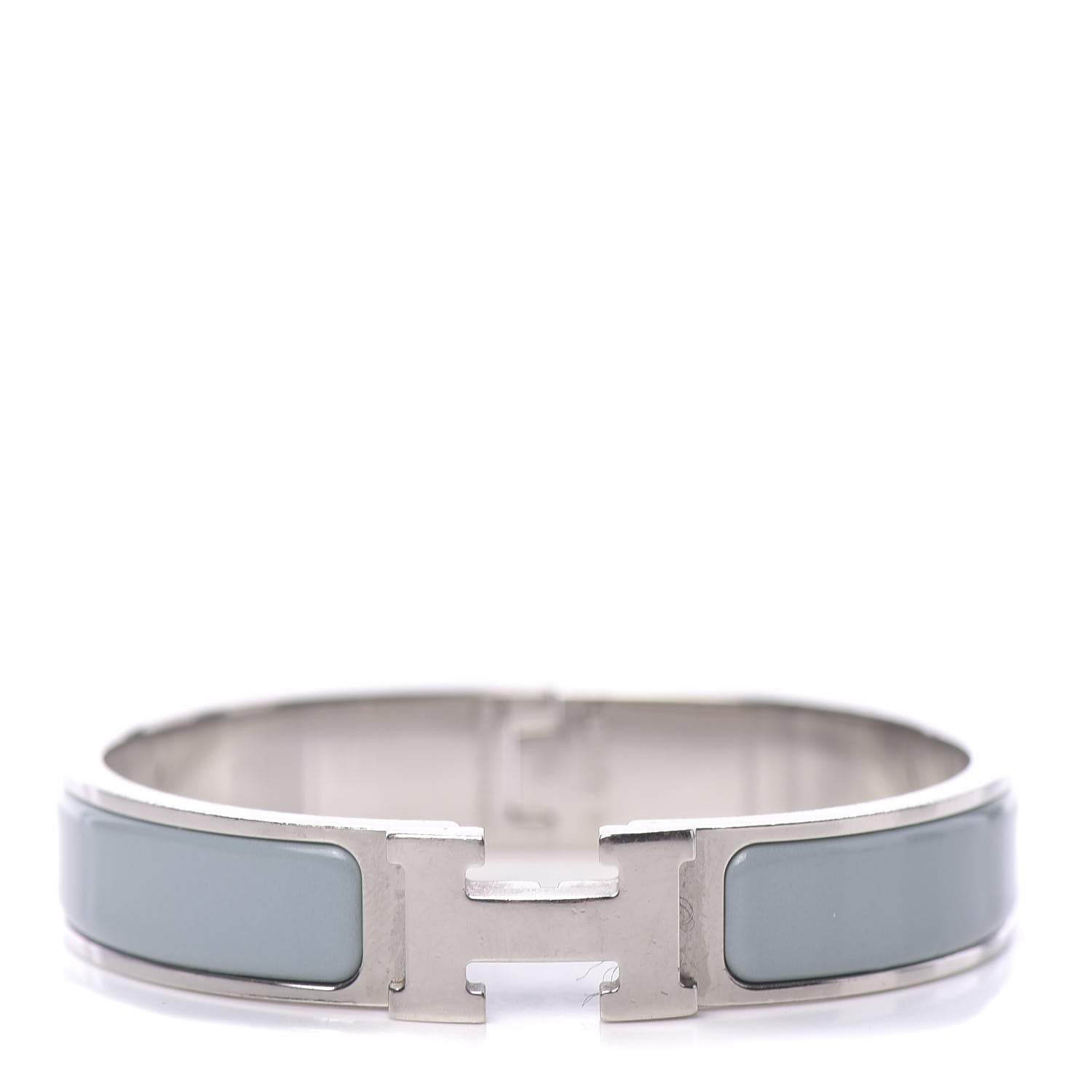 Hermes Enamel Narrow Clic Clac H Bracelet PM Aigue Marine 1 of 4