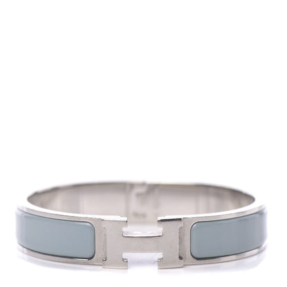 Hermes Enamel Narrow Clic Clac H Bracelet PM Aigue Marine 1 of 4