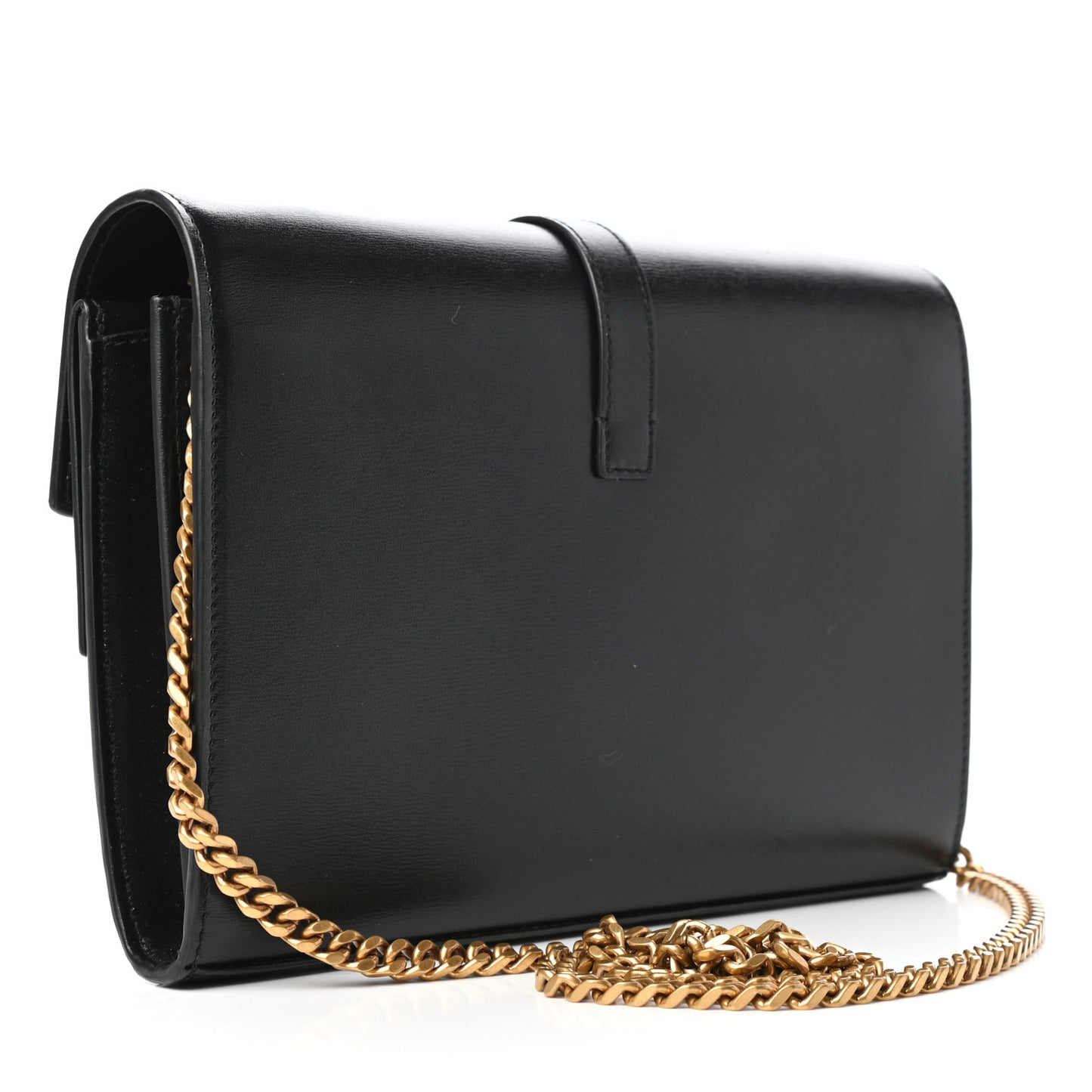 Smooth Calfskin Monogram Sulpice Chain Wallet Black