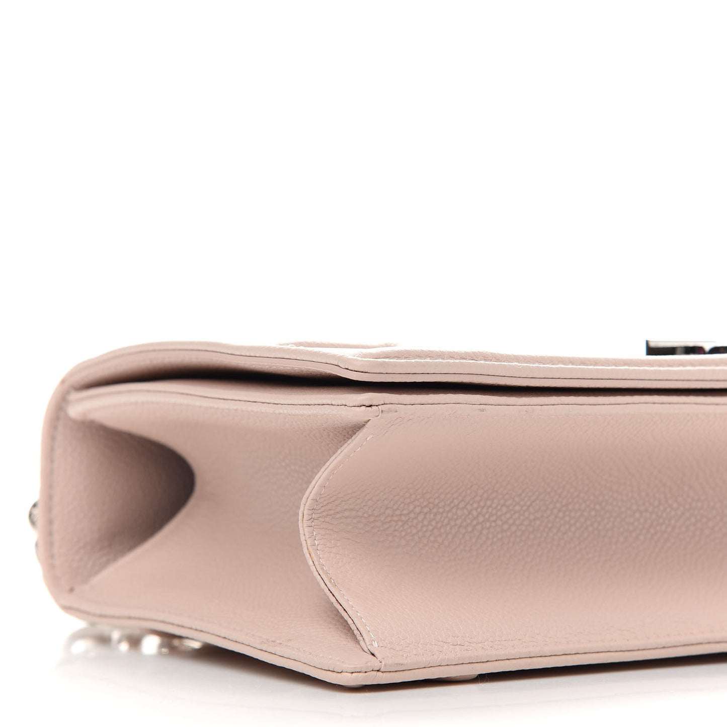 Grained Calfskin Cannage Medium Diorama Flap Bag Rose Poudre