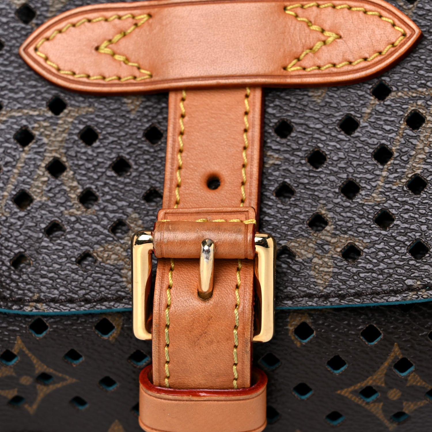 Louis Vuitton Monogram SC Flore Saumur Teal 12 of 17