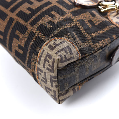 Fendi Zucca Zucchino Mixed Media Boston Tobacco 10 of 13
