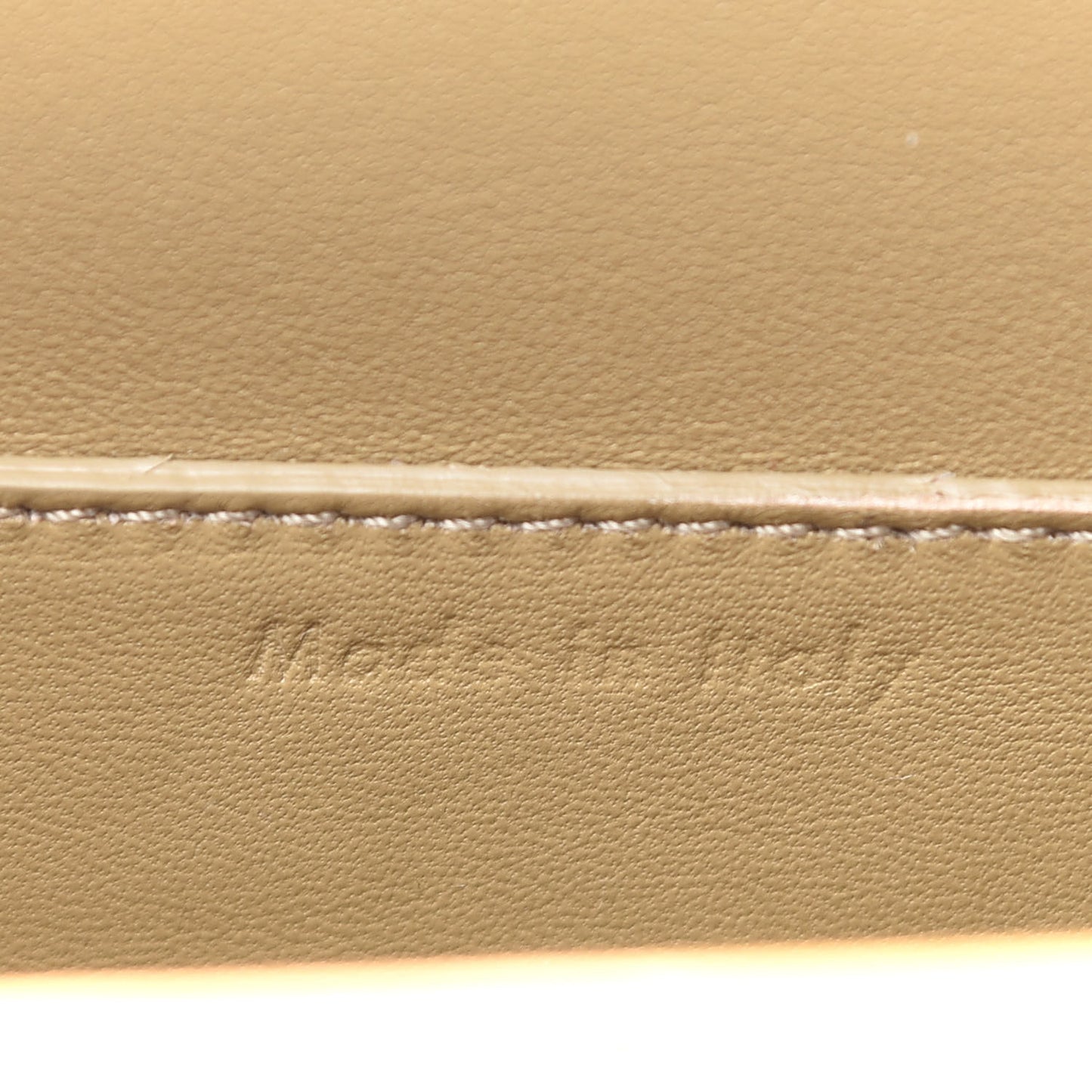 Smooth Calfskin Mini Clasp Bag Beige