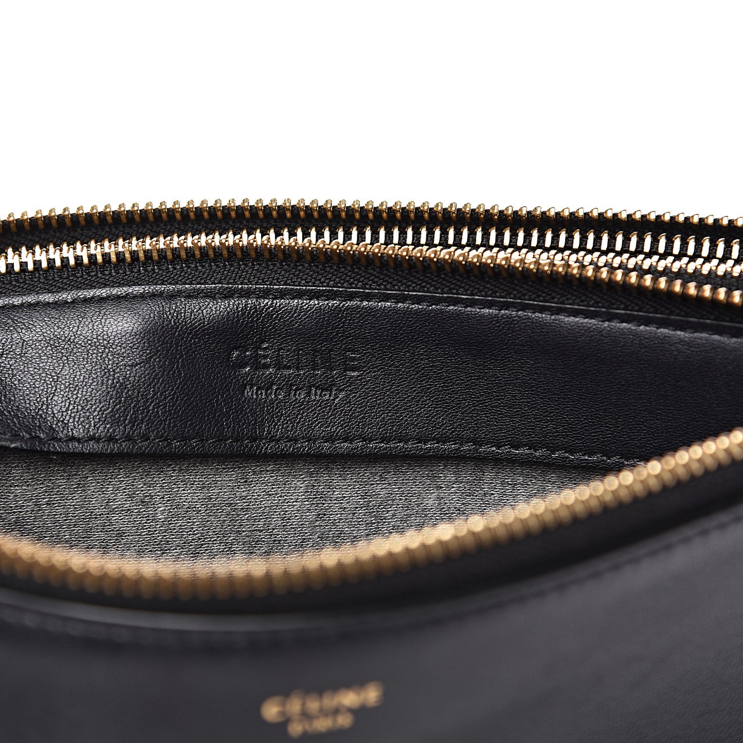 Goatskin Large Trio Crossbody Bag Navy Blue