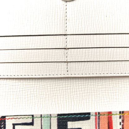 Fendi Zucca Spalmati FF Multicolor Continental Wallet White 12 of 16