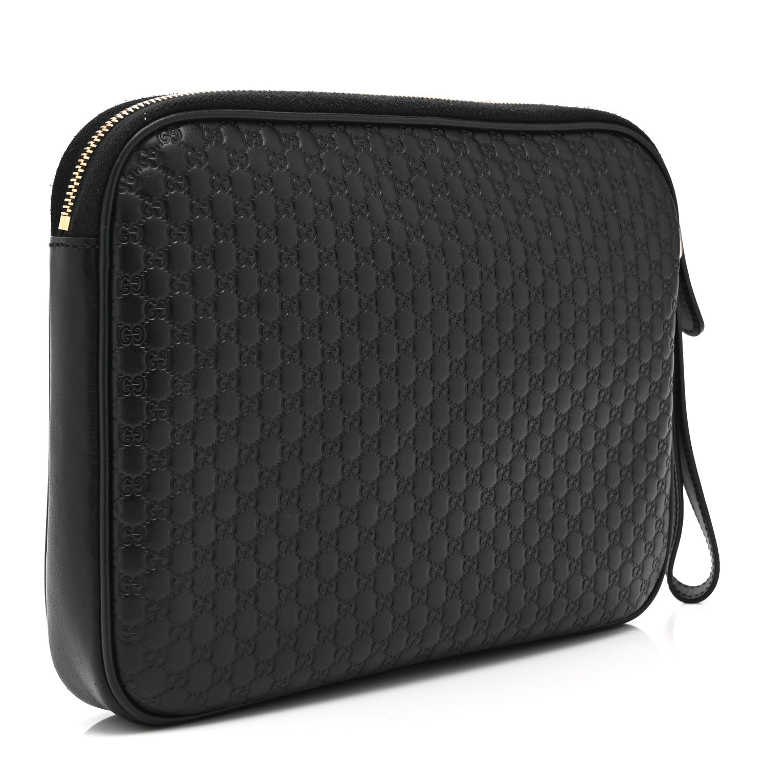 Gucci Microguccissima GG Wristlet Pouch Black 3 of 11