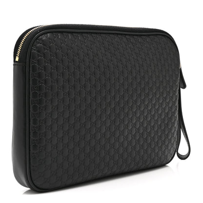 Gucci Microguccissima GG Wristlet Pouch Black 3 of 11