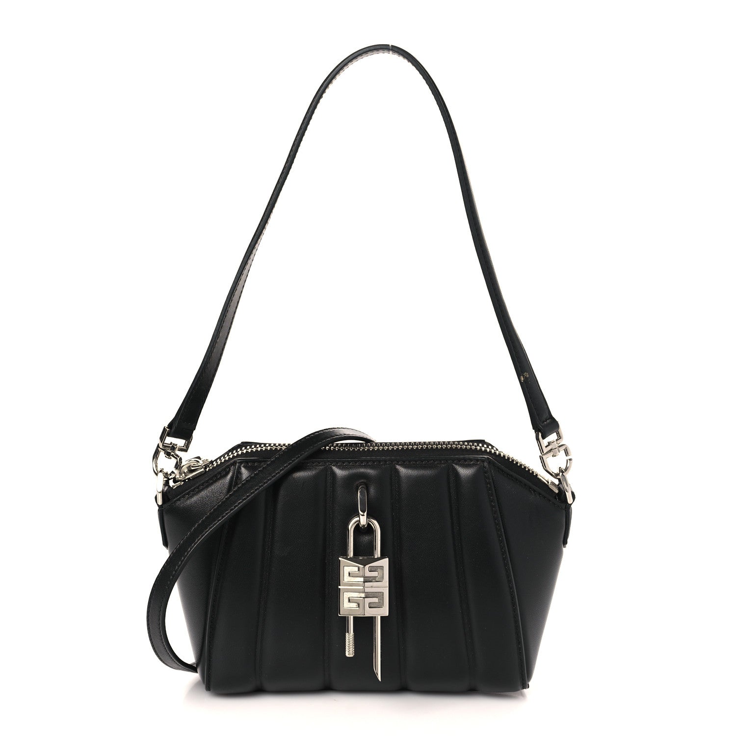 Givenchy Calfskin XS Lock Antigona Shoulder Bag Black 1 of 9