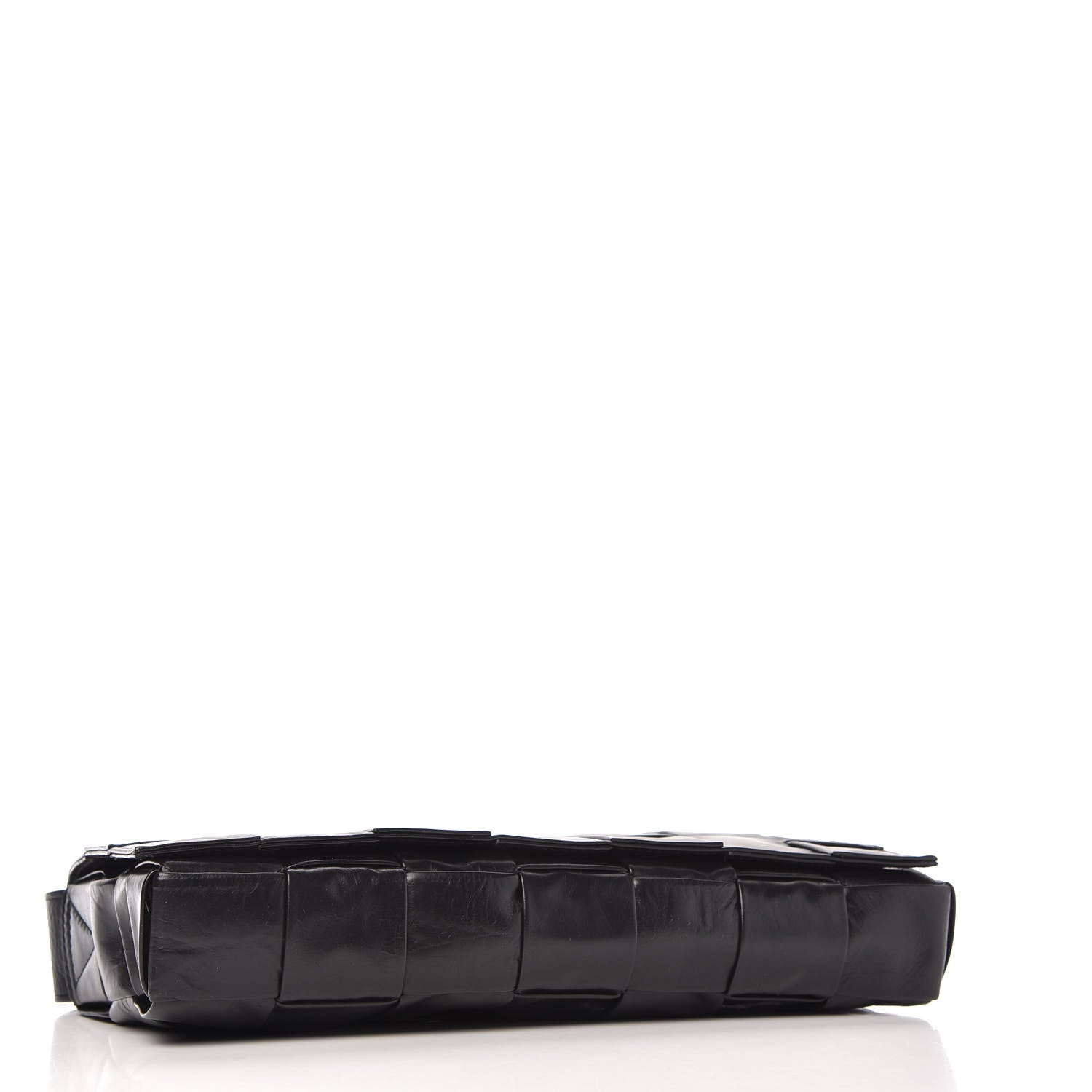 Bottega Veneta Paper Calfskin Intrecciato Stretch Cassette Black 5 of 10