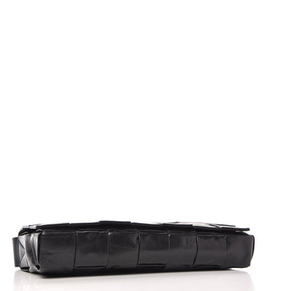 Bottega Veneta Paper Calfskin Intrecciato Stretch Cassette Black 5 of 10
